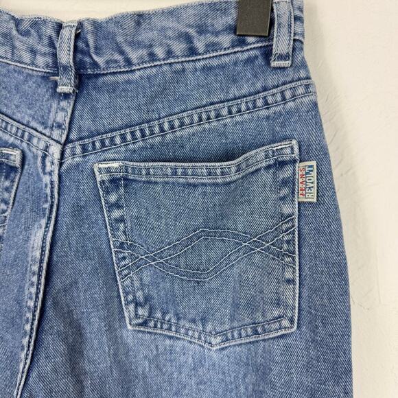 VTG Retro Revolt Denim Jeans Size 12 Embroidered Fish Raw Hem Straight *Read - Picture 13 of 13